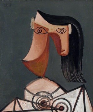 パブロ・ピカソ Painting - 女性の頭 5 1962 パブロ・ピカソ